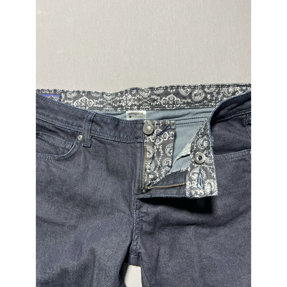 Patagonia Women's Sz 29 Dark Wash Low Rise Iron Clad Denim Cargo Jeans - Picture 7 of 16
